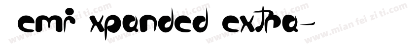 SemiExpanded extra字体转换